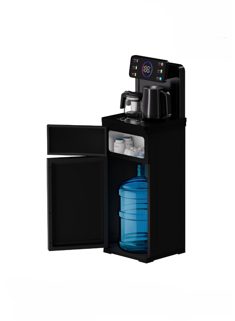 جرين ليون جهاز توزيع المياه الذكي، آلة بار الشاي، شاشة تعمل باللمس، تحكم عن بُعد، غلاية من الفولاذ المقاوم للصدأ، جهاز مياه ساخنة وباردة تحميل من الأسفل، غليان سريع للاستخدام المنزلي والتجاري - Image 1